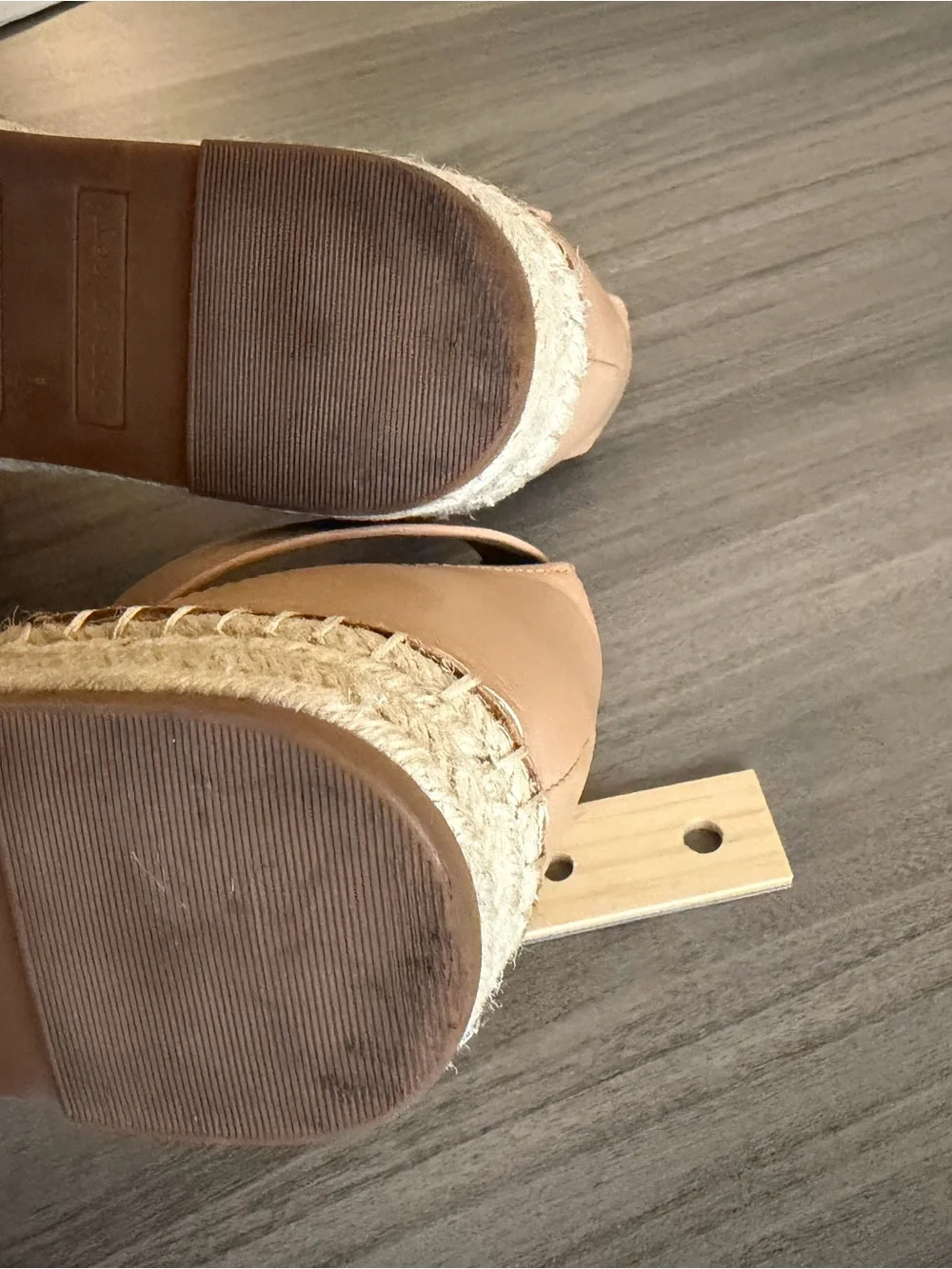 Copper Key Women's Nude Tan Cross-Strap Ankle Buckle Espadrille Sandals 9.5